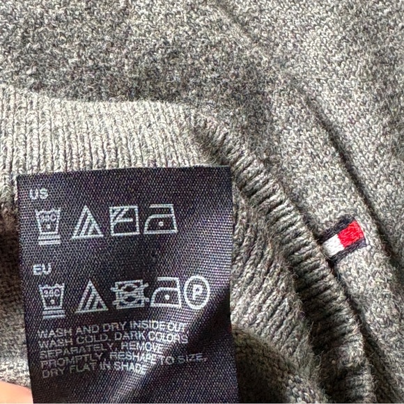 Tommy Hilfiger Men’s Cotton Cashmere Sweater Large Preloved Soft Knit Pullover - Picture 7 of 9